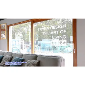 Bi-Folding Corner Window Reflective Glass Water Proof Aluminum Sliding Windows and Doors