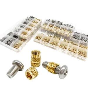 Sinhoo Manufacturer M1 To M8 Knurled Nuts Brass Plastic Injection Ultrasonic/ Heat Staking Inserts