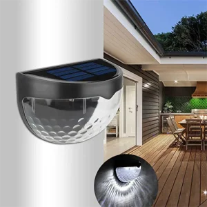 OEM 2Pcak Solar Fence Lights Outdoor Waterproof