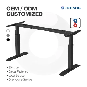 JIECANG OEM ODM Plus Electric Sit Stand Adjustable Desk Frame