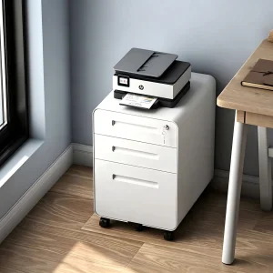 Lockable Metal Mobile Pedestal Metal Assembly Activity Cabinet Steel Mobile Pedestal Cabinet Rolling Storage Cabinet with Wheels
