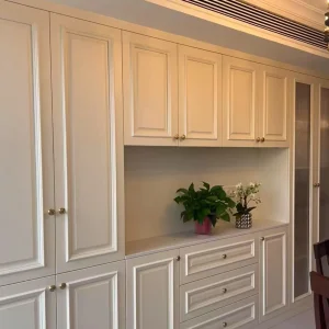 Contemporary Wooden Living Room Cabinets with Ample Storage Space