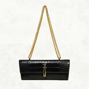 China Ladies Chain Bag Crocodile Print Shoulder Bag Manufacturers, Supplier