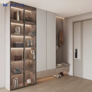 MACIO Modern Apartment Hallway Entryway Cabinet Design Home Living Room Furniture Large-capacity Storage Cabinet with Soft Close