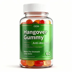 Hangover Relief &amp; Liver Detox Gummies Anti-Alcohol Support Supplement OEM Private Label