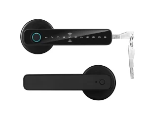 For ZSF3 Tuya Smart Fingerprint Door Lock App Control Key Card Keypad Keyless Entry Cloud Storage for Steel/Aluminum Doors