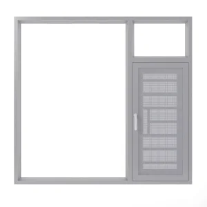 Fuson Narrow Frame Hurricane Proof Impact Aluminium Frame Doors and Windows Aluminum Tilt Turn Casement Window