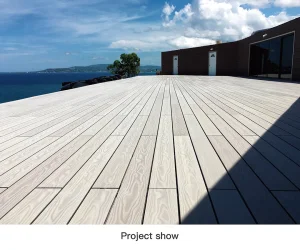 140X25mm Waterproof Anti Slip Scratch Resistant WPC Timber Panel Composite Solid Deck Outdoor