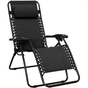 Outdoor Iron Zero Gravity Folding Lounge Chair