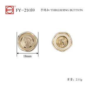 ODM FY-21059# Threading Button for Sewing Vintage Buttons,for Blazer,Suits,Sport Coat,Uniform,Jacket Manufacturer, Suppliers