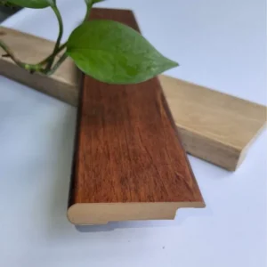 Solid Wood Stair Tread with Rounded Bullnose for Traditional Staircase Styling