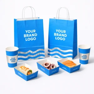 Fries Burger Boxes Custom Packaging Fast Food Chicken Hamburger Hot Dog Takeaway Paper Container Paper Food Boxes HONPAK