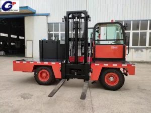 3ton Electric Forklift 3.6m 4m Two Stage Mast Side Loading Forklift Side Loader for Sale