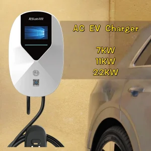 2025 New Design 7kw 11kw 22kw Wall Mounted AC Rainproof Portable EV Charger