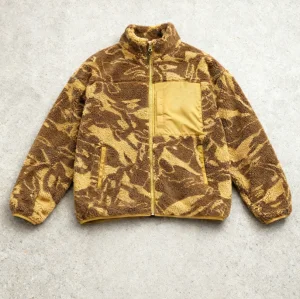 XJYD Jackets Supplier Custom Graphic Design Printed Vintage Sherpa Fleece Pockets Fluffy Warm Men's Jackets