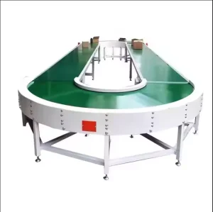 Efficient Green Food Curved Belt Conveyor