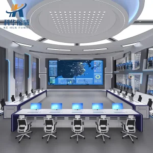 Kehua Fuwei Direct Supplier Modern Ergonomic Office Command Console Desk Control Room Furniture
