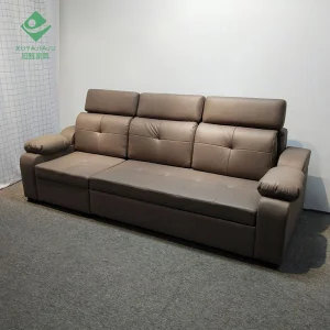 وسائد ذراع مريحة وسمينة آلية سحب قابلة للتحويل أريكة سرير