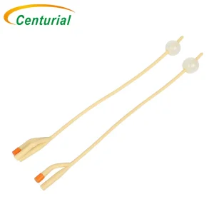 CE/ISO13485 Certified Nature Rubber Latex Urinary Foley Catheters with Balloon