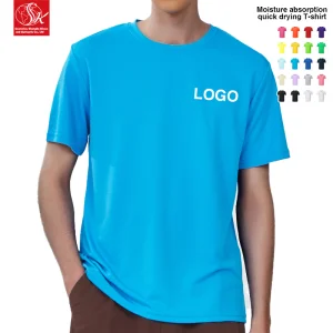 Custom Summer Breathable Polyester Quick Dry Running T Shirt