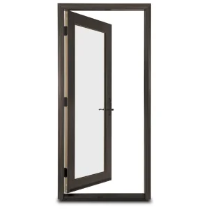 Aluminium Alloy Glass French Door for Apartment and Supermarket Use Waterproof Customizable Size &amp; Color