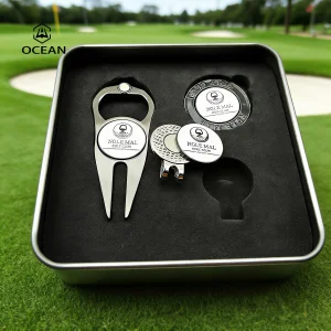 Direct Factory Custom Golf Gift Set Green Divot Repair Tool Hot Sales Golf Poker Chips Custom Logo Low Price Ball Markers
