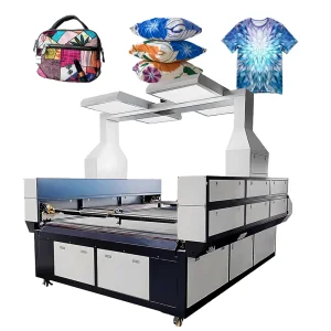 Laser Cutter Textile Cloth Camera Auto Feeding Fabric Cloth Jeans Garment 1830