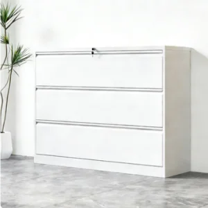 Large Storage Lockable White Metal Cabinet