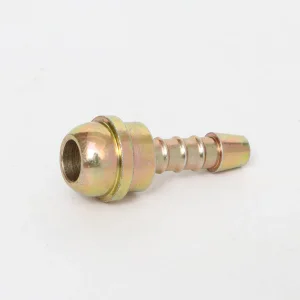 Cold-Forging Hose Barb Fitting: Zinc-Plated Steel Fastener for Industrial Piping