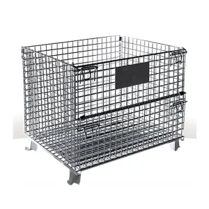 XINMIAO Factory Manufacturers Q235 Steel Foldable Metal Storage Cage
