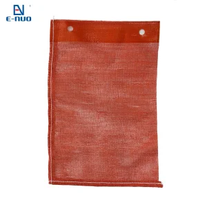 Bolsas de malha de plástico PP PE resistentes aos raios UV com cordão para embalagem de frutas cítricas
