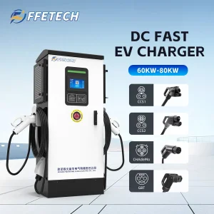 Ultra-Fast 180kw EV Wall Charger Featuring LCD Screen