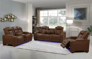 LED Power Reclining Sofa