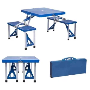 4 Seats Folding Table Picnic Dining Outdoor