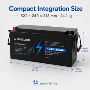 Deep Cycle 12.8V 200Ah Lithium Battery