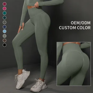 Pantalones de yoga ajustados de cintura alta