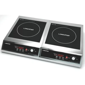 Stainless Steel 7000W Commercial Induction Cooker 2 Plate Burner