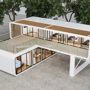 Modern Luxury Prefabricated Tiny Space Capsule Design Furniture Portable Living Solution