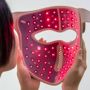 Wireless LED Silicone Facial Device with Waterproof Design 2-Year Warranty for Skin Firming & Soothing