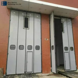 Factory Wholesale Low Maintenance Exterior Sliding Sturdy Wiring Supported Subway Folding Door