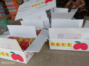 Waterproof Stone Paper Turnover Box for Fruit Transport