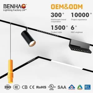 Luz de Teto Interna LED Inteligente para Casa Dimerizável 220V com Trilho Magnético