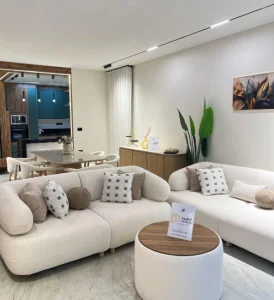 Sensor-Activated Home Living Room Sofa with Auto-Adjust Lumbar Support