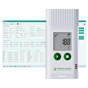 Waterproof USB Data Logger for Fleet Vehicle and Storage Temperature Tracking