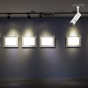 10W 28W High CRI LED Shapeable Track Spot Light with Magnetic Contour Smart CCT DIP Dimming UV Color Fliter for Cultural Heritage Sculpture Exhibition