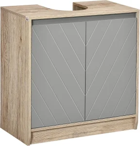 Rustic Wooden Bathroom Vanity with Sink - Freestanding Bathroom Cabinet for Farmhouse Home Decor