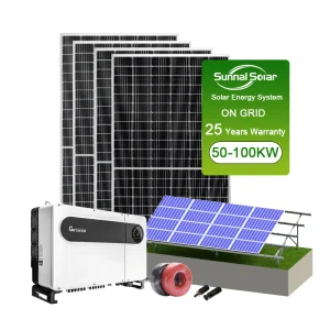 9kw 10kw 15kw 20kw 30kw 45kw 50kw 100kw 1MW House Solar Panel Photovoltaic System Kit Energia Solar on Grid Ground Mount Kit