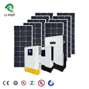 Top Qualtiy EU Standard 5kw/10kw/15kw All in One Solar System Portable Solar Panel Lithium Battery Power Station System