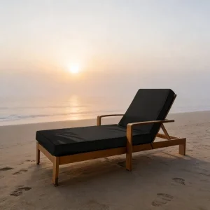 Orthopedic Sun Lounge Pad Contours to Body Shape Providing Support for Back and Joints While Resting