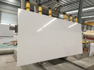 Wholesale Prefab Solid Artificial Stone Crystal /Pure White Quartz for Kitchen Countertop